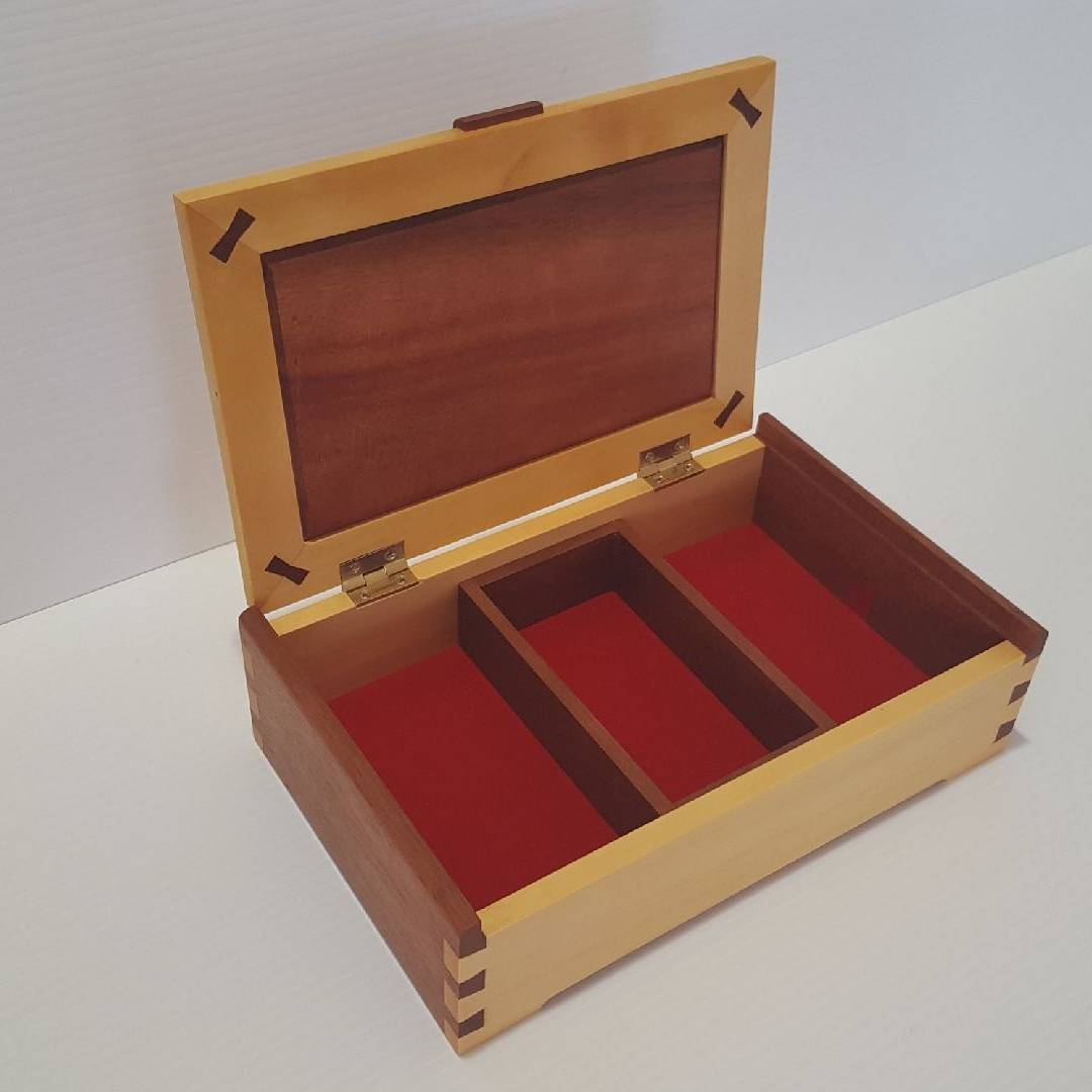 Trinket box no 1 is made individually from quality Australian timbers.